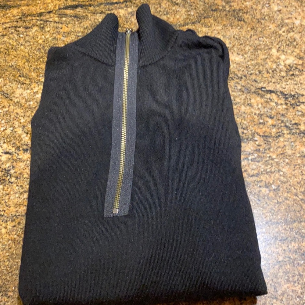 Men black banana republic zip up sweater